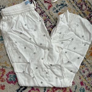 Hill House white jewel Jammie pants